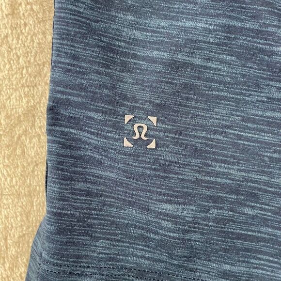 Lululemon T.H.E. Short Men Small Heather Allover Iron True Navy Linerless 11" - Picture 6 of 9